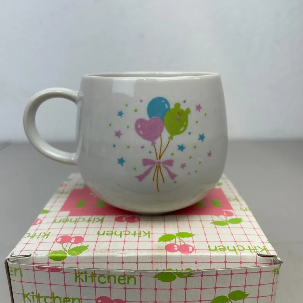 Vintage Sanrio Small People‎ Mug Dream Set Kitchen Tea Cup 1976 Japan Box New